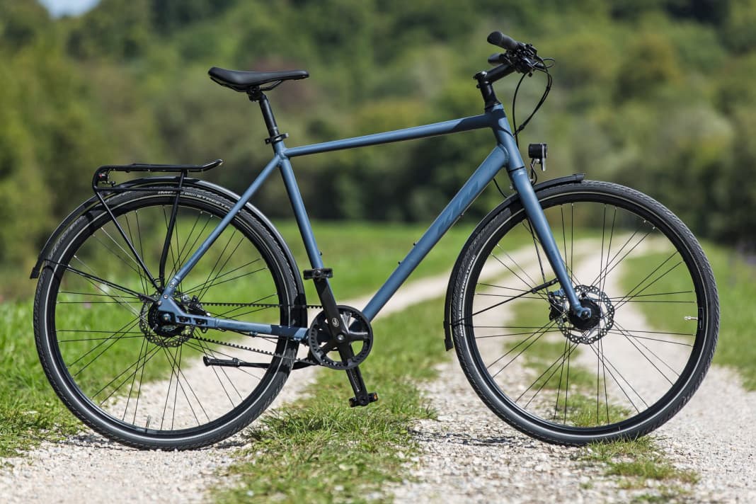Das KTM Kent mit Gates Antrieb im MYBIKE Test BIKE
