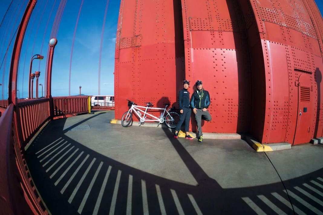 Start on the Golden Gate Bridge San Francisco.