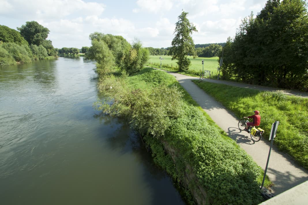 Ruhr Radweg zwischen Essen und Hattingen