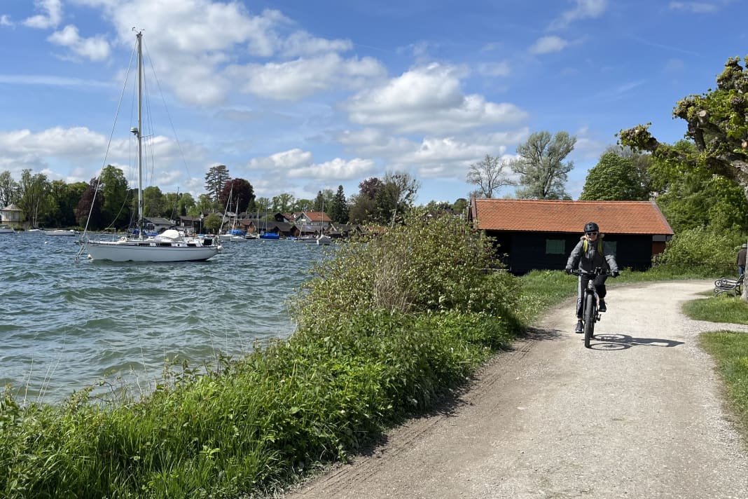 Die 52 Kilometer um den Starnberger See waren die erste längere Trainingseinheit im April.