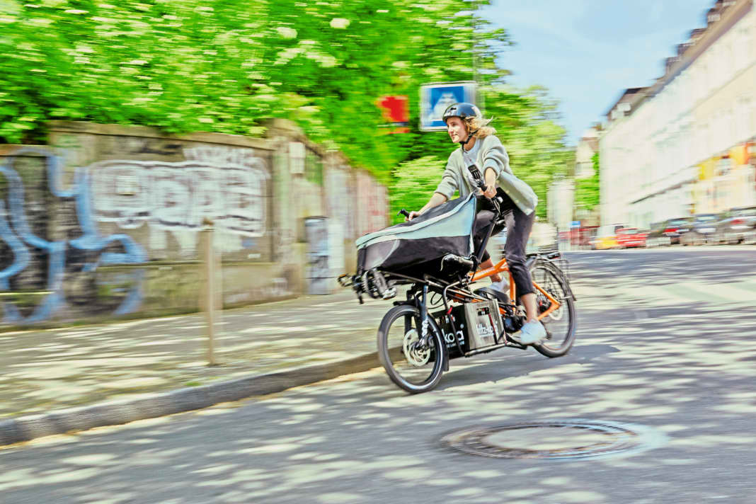 Seven different cargo bikes in the test