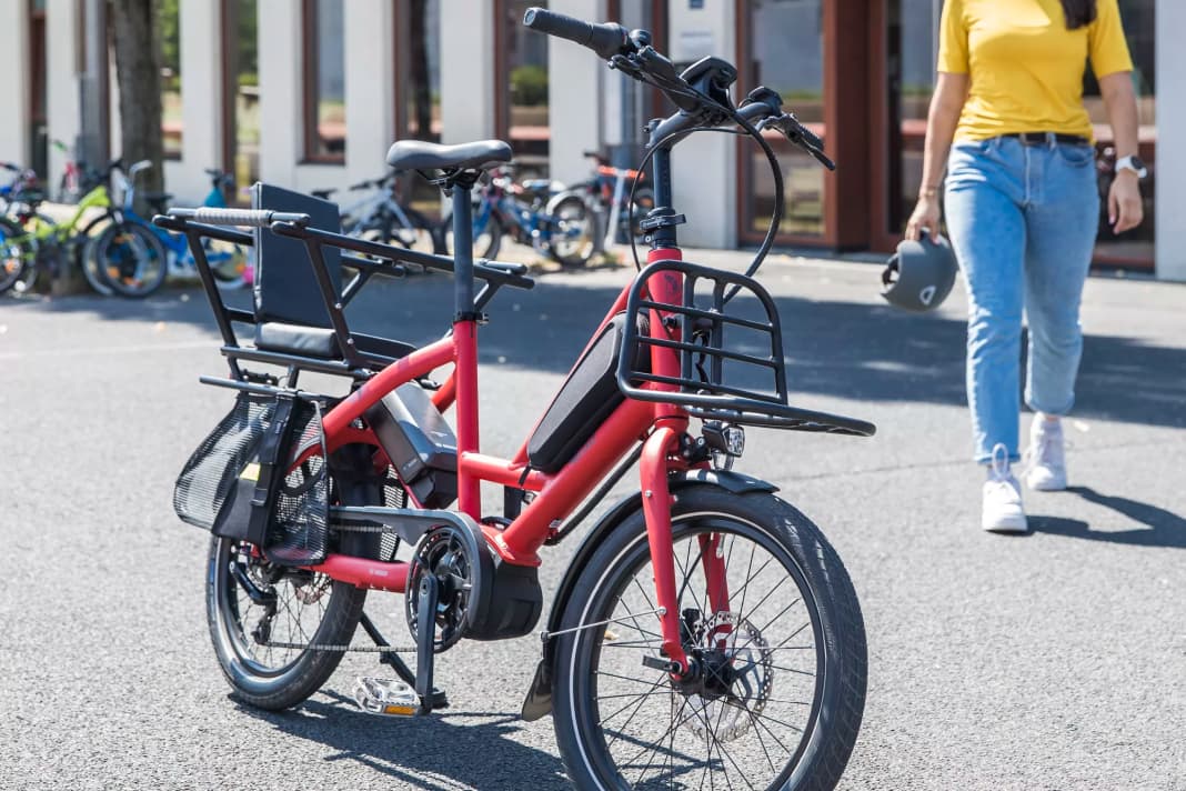 Das Tern Quick Haul mit verlängertem Hinterbau.
