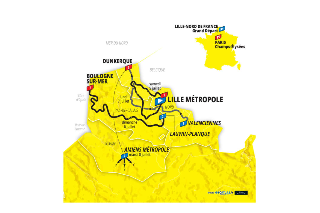 Tour de France 2025 Strecke Die ersten Etappen im Überblick TOUR