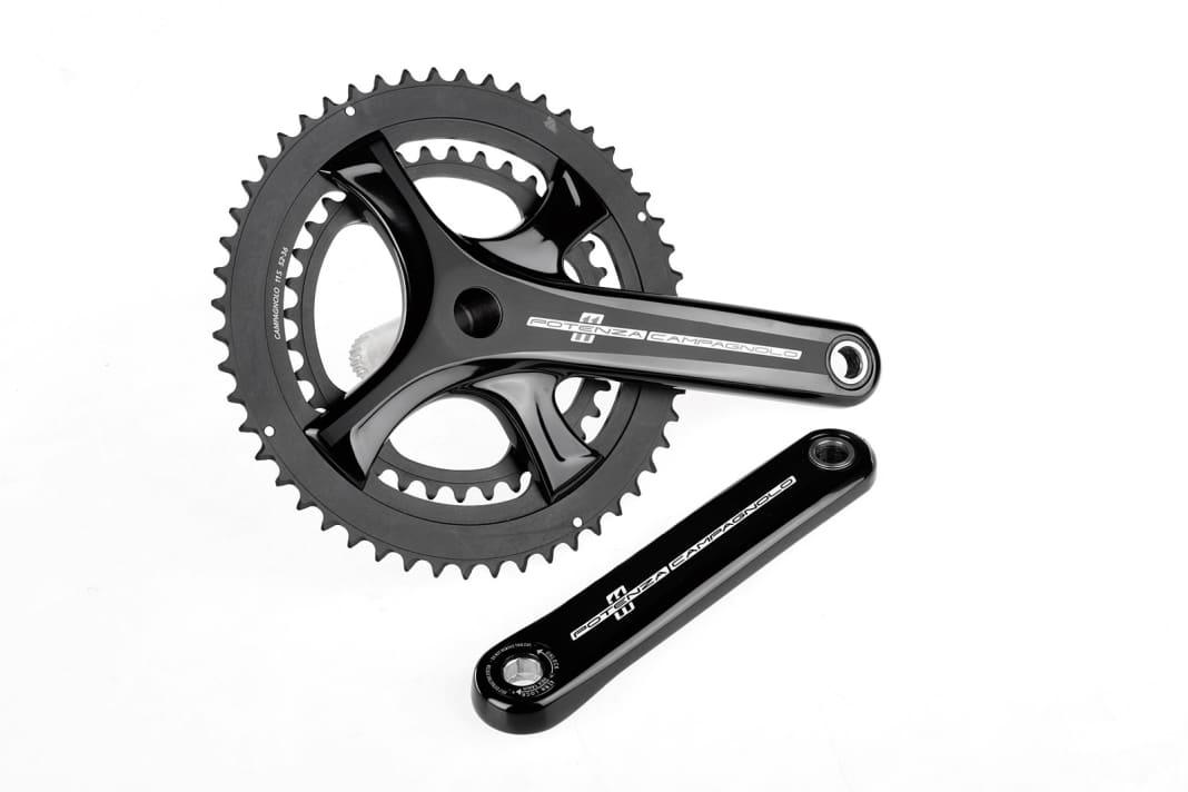 Kurbel: Die Kettenblätter schalten tadellos, der linke Kurbel­arm hat einen integrierten Abzieher.