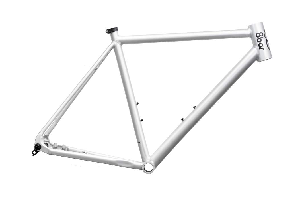 No frills: The "Kronprinz" aluminium frame from 8bar costs 900 euros and can be upgraded to a contemporary racer.