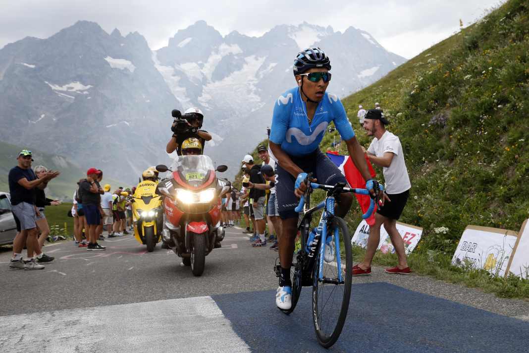 Le Colombien Nairo Quintana a attaqué sur le Galibier en 2019 et a remporté la victoire à l'arrivée aujourd'hui.