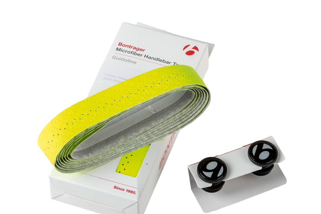 Bontrager : Le Microfiber Tape rend le guidon lumineux, les embouts du guidon sont également réfléchissants. Housse/info www.bontrager.com, prix 20 euros