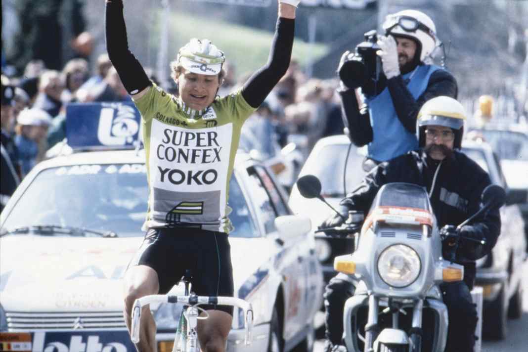 Rolf Gölz celebrated one of his greatest successes in 1988 when he won the Fleche Wallonne.