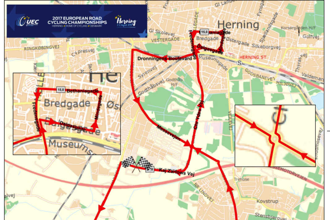 Die Strecke des Straßenrennens: 20,1 Kilometer ohne größere Anstiege. Die Frauen fahren insgesamt sechs Runden, die Männer deren zwölf. Falls Peter Sagan nicht zru Titelverteidigung antritt, greift vielleicht der letzjährige zweite Julien Alaphilippe nach Gold.