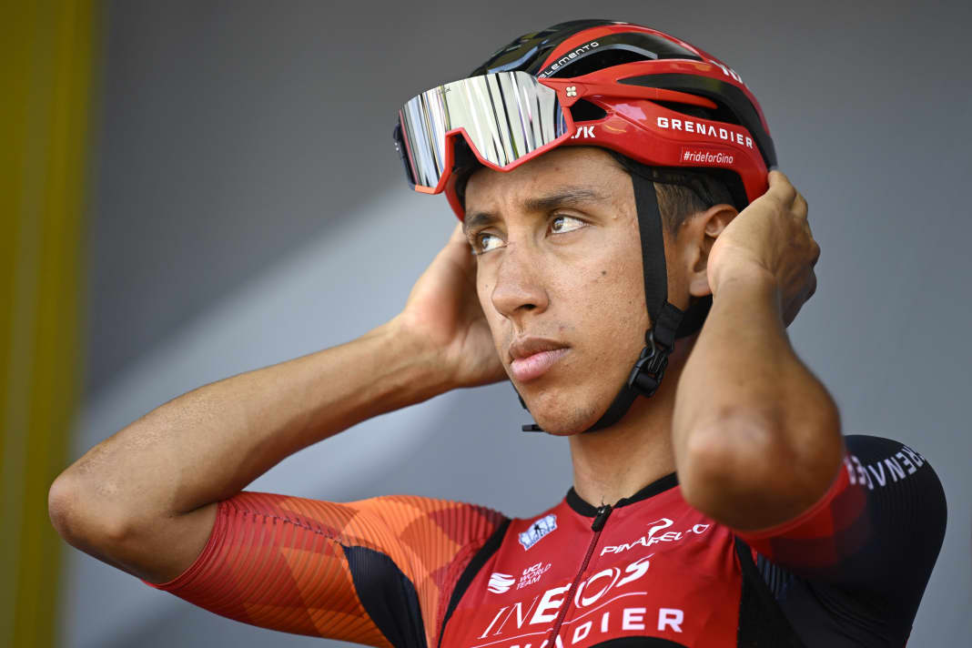 Egan Bernal se bat pour retrouver sa forme d'antan après une grave chute à l'entraînement en 2022.