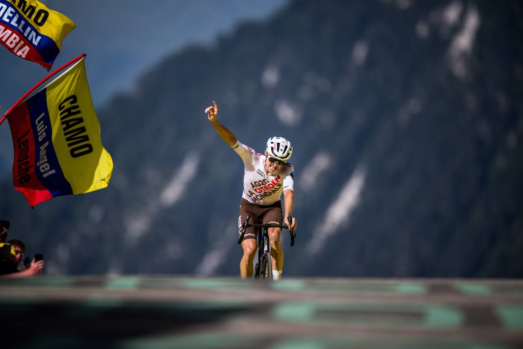 A Courchevel, Felix Gall a fêté une victoire d'étape sur le Tour de France 2023, le plus grand succès de sa carrière.