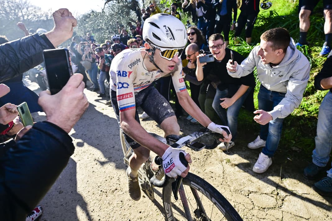 Tadej Pogacar war der Dominator bei Strade Bianche 2024