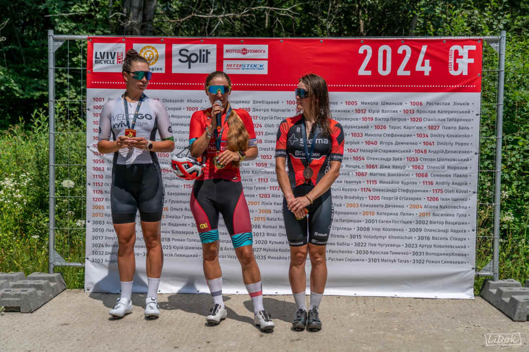 Podium for the women 2024