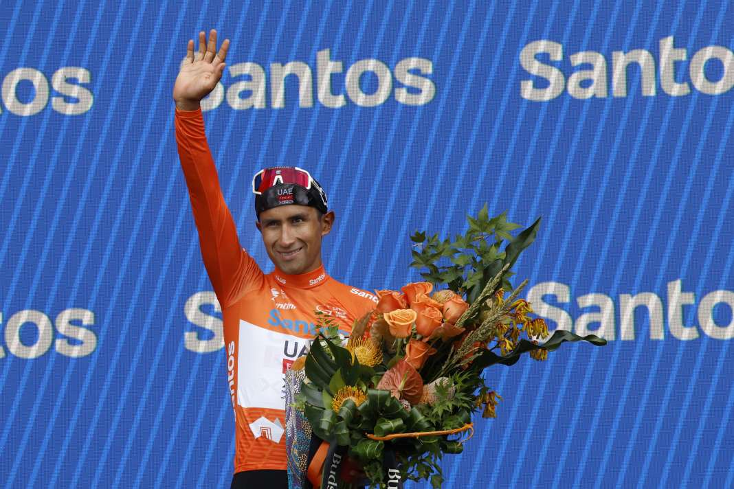 ROUGE // Vainqueur du classement général Narvaez Jhonatan (Equateur / UAE Team Emirates - XRG) - 6ème étape Adélaïde - Adélaïde - Santos Tour Down Under 2025 -
