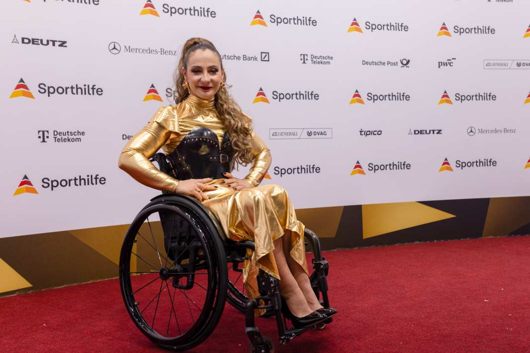 Kristina Vogel auf dem Roten Teppich beim Ball des Sports 2026