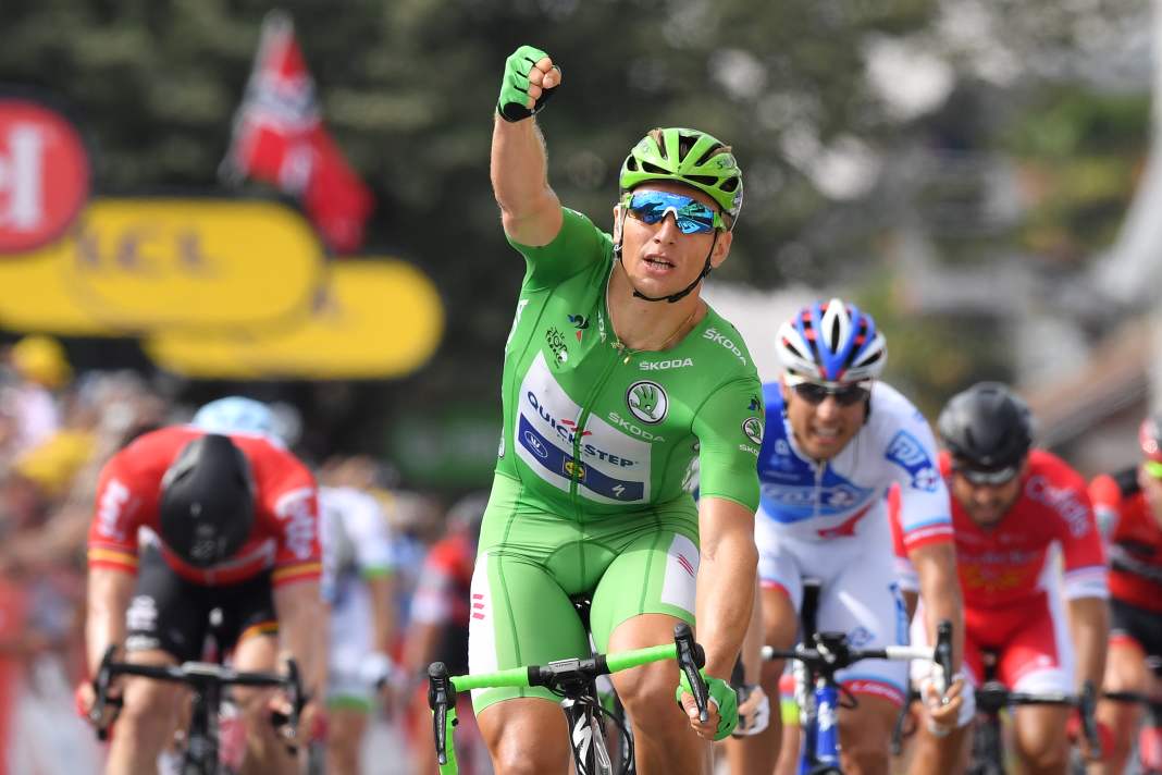 Große Bühne in Pau: 2017 siegte dort Marcel Kittel im Sprint und verteidigte das Grüne Trikot