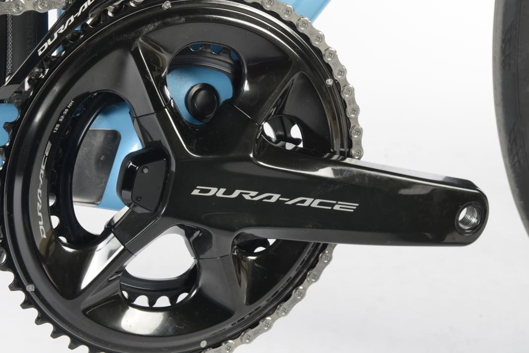 The more expensive bikes are equipped with lighter drive groupsets, which generally shift electrically. Some, like Canyon, have an integrated power meter as standard.