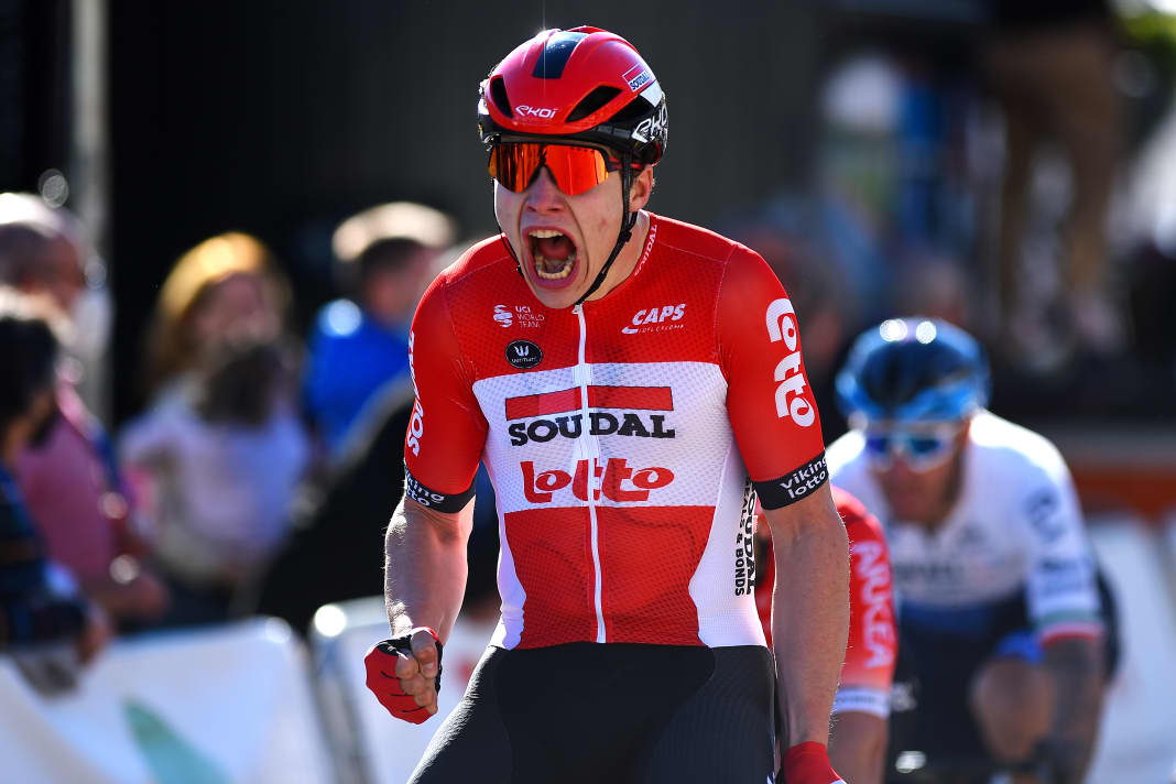 Stationen von Arnaud De Lie: 2022 als Sieger der Trofeo Playa de Palma im Rahmen der Mallorca Challenge