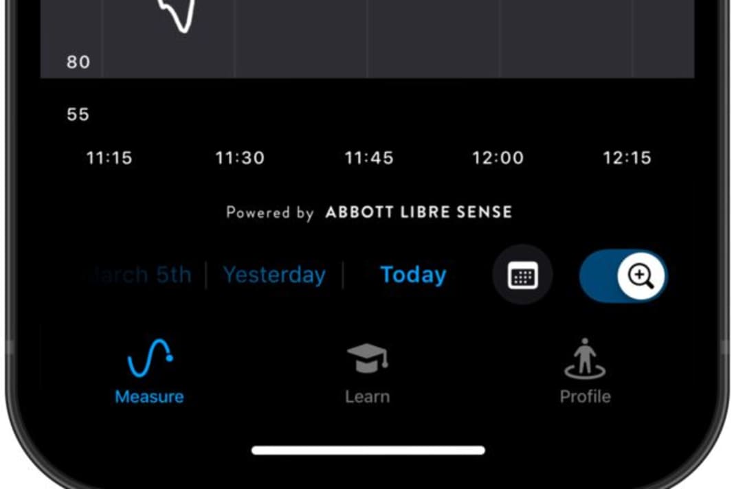 Les données peuvent être lues via l'application Supersapiens.