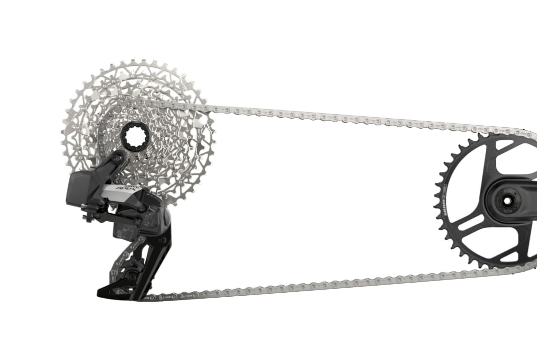 La nouvelle transmission SRAM Apex en version XPLR avec cassette 11-44