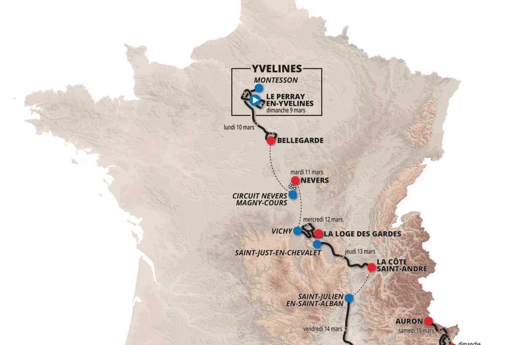 This is the route of Paris-Nice 2025