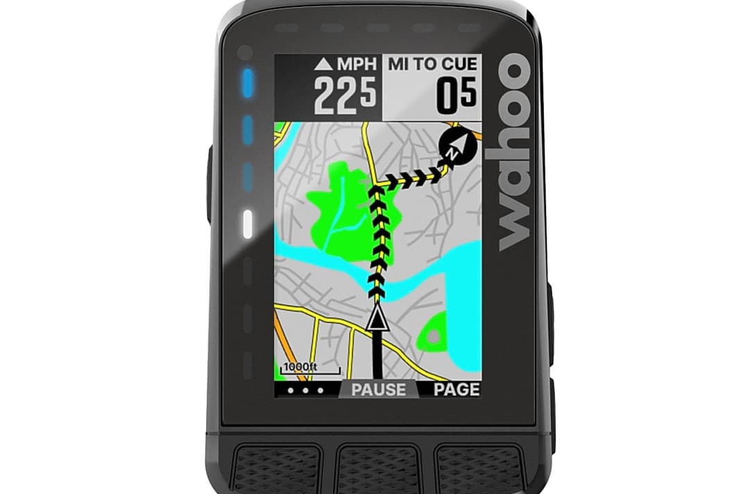 The dual-band GPS newly introduced in the Wahoo Elemnt Roam improves accuracy.