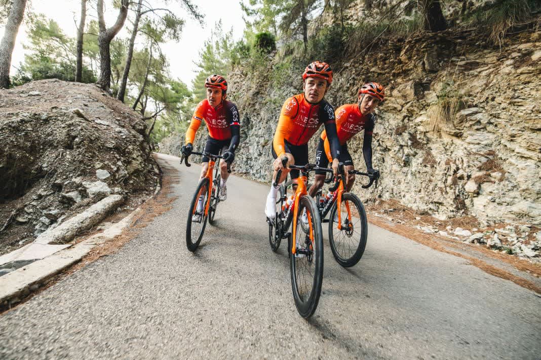 The new Ineos jersey for the 2024 season