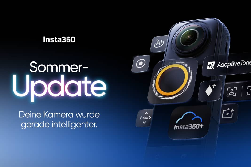 Insta360 bringt ein Sommer-Update für ihre Actioncam X5.