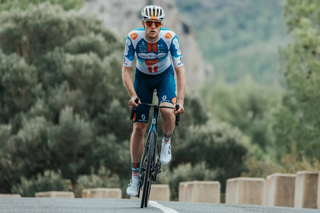 This is the jersey of Team dsm-firmenich PostNL for the 2024 season