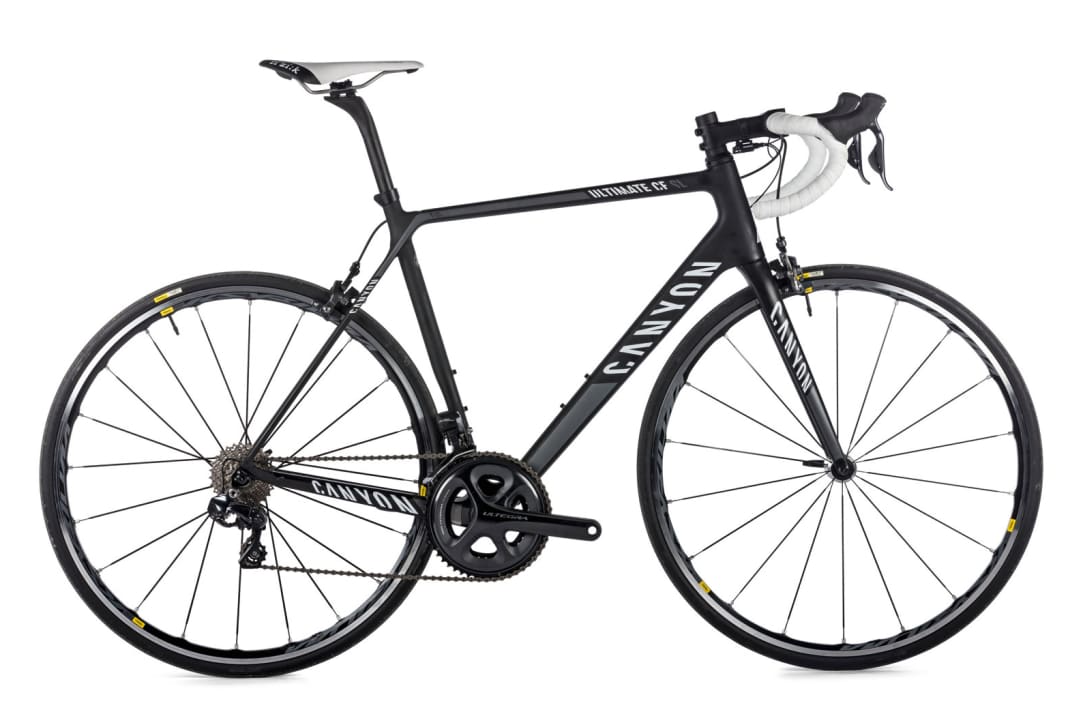 Canyon Ultimate CF SL - adapté, selon le fabricant, à un poids de cycliste jusqu'à 120 kilos