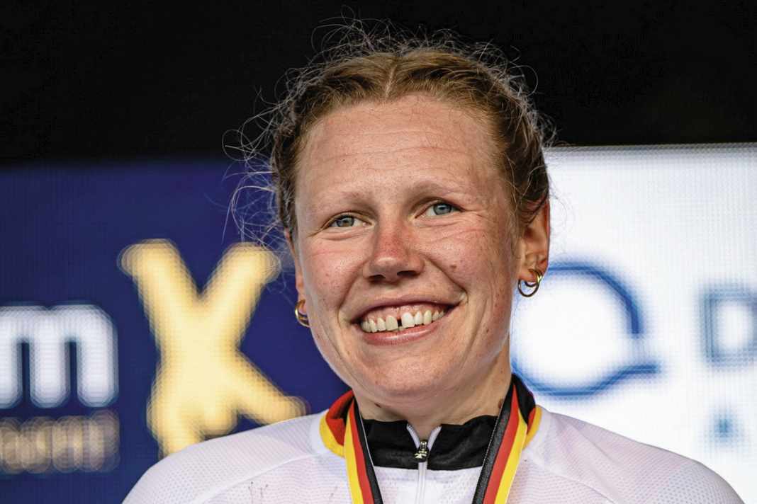 The German track cycling team at the 2024 Olympics - women, endurance section: Mieke Kröger