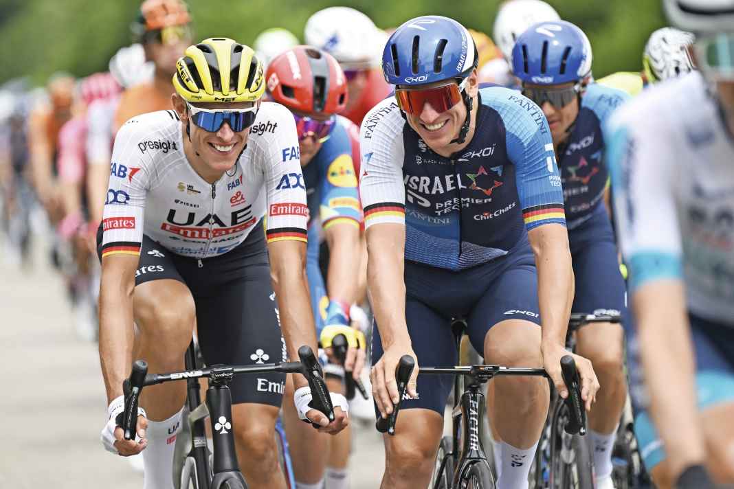 Aktivposten: Nils Politt (links) und Pascal Ackermann bereicherten die Tour mit ihren Leistungen