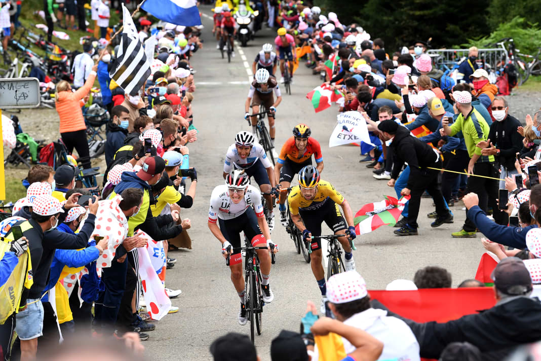 La 5e étape du Tour de France 2023 fera passer les coureurs par le col de Marie Blanque, comme l'avait déjà fait, entre autres, la 9e étape du Tour de France 2020 (ici en photo).
