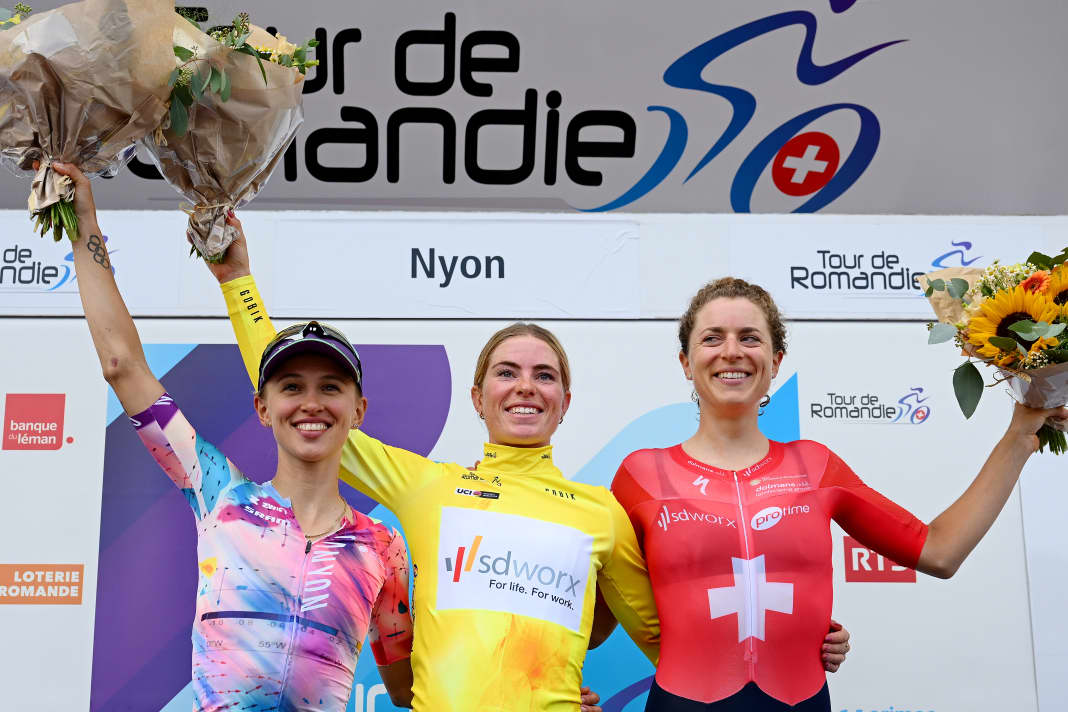 Demi Vollering a remporté le Tour de Romandie Féminin devant Katarzyna Niewiadoma et Marlen Reusser.