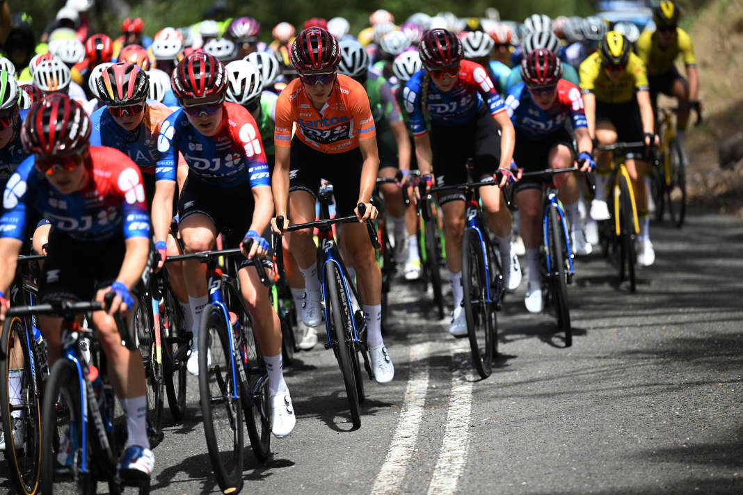 Auf der 3. und finalen Etappe der Tour Down Under war Cecilie Uttrup Ludwig im Trikot der Gesamtführenden die Gejagte