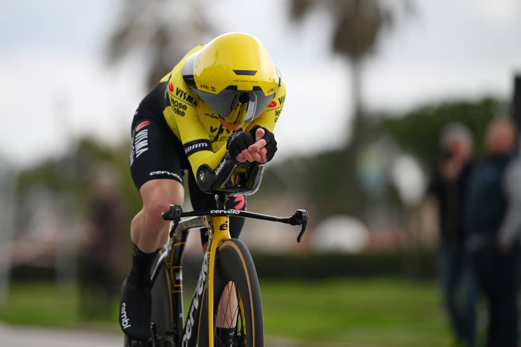 Jonas Vingegaard was on the road early in the opening time trial. He finished ninth in the end