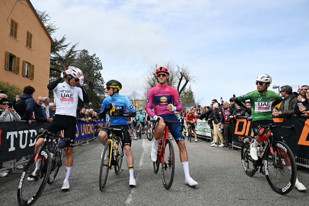 Die 6. Etappe bei Tirreno-Adriatico war die Königsetappe, auch die Trikotträger erwartete ein hartes Rennen