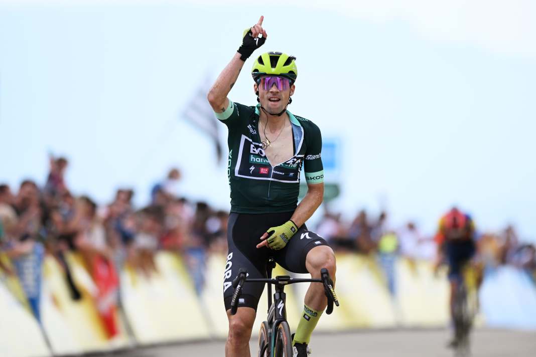Primoz Roglic a célébré sa première victoire individuelle sous le maillot de Bora-hansgrohe