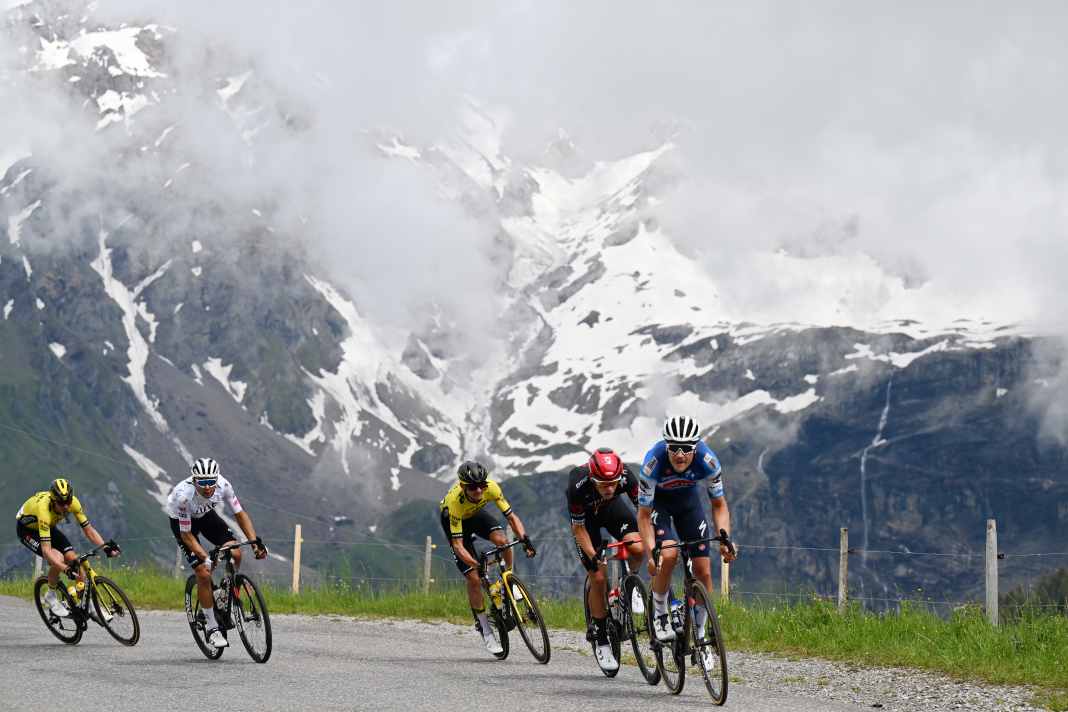 Auch auf der 7. Etappe der Tour de Suisse 2024 wartete auf die Fahrer eine Bergankunft