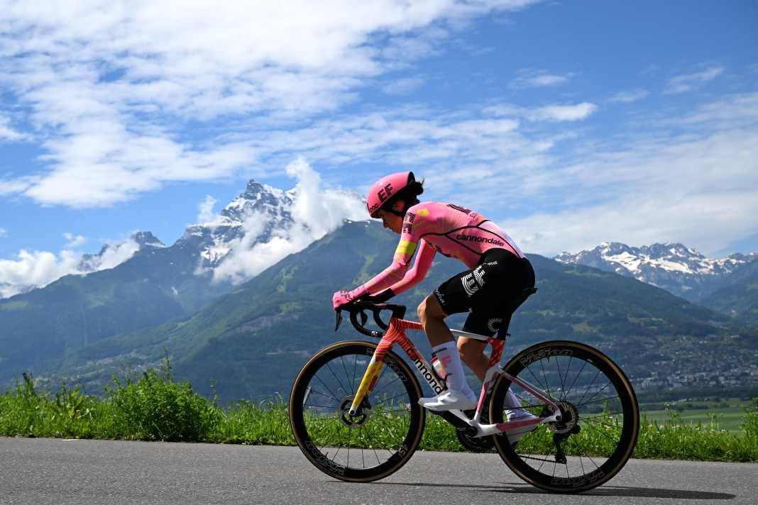 Atemberaubende Aussichten sind bei der Tour de Suisse inklusive