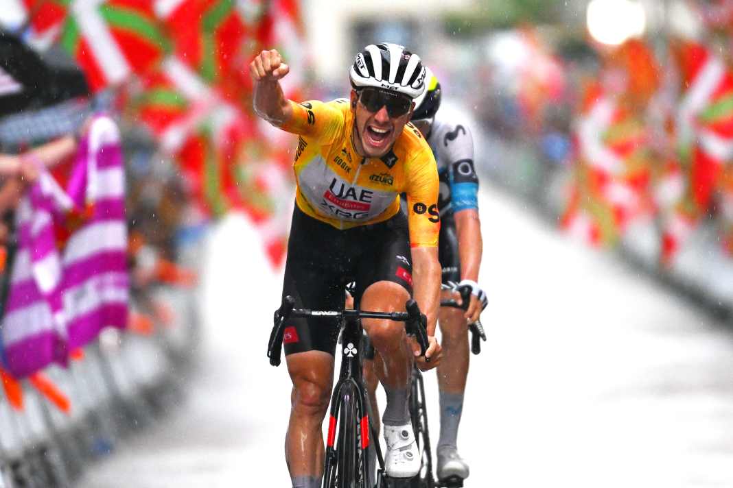 João Almeida celebrated two stage wins and overall victory in the Tour of the Basque Country in 2025