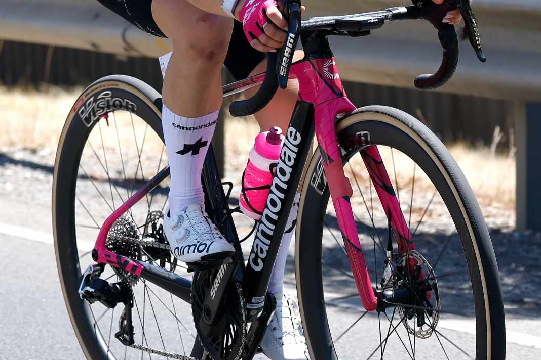 Rennpremiere: Cannondale zeigte bei der Women's Tour Down Under erstmals einen bislang unveröffentlichten Nachfolger des SuperSix Evo.