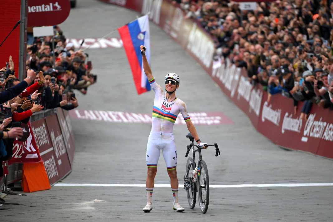 Tadej Pogacar has won Strade Bianche for the fourth time. He is now the sole record winner of the race through Tuscany.