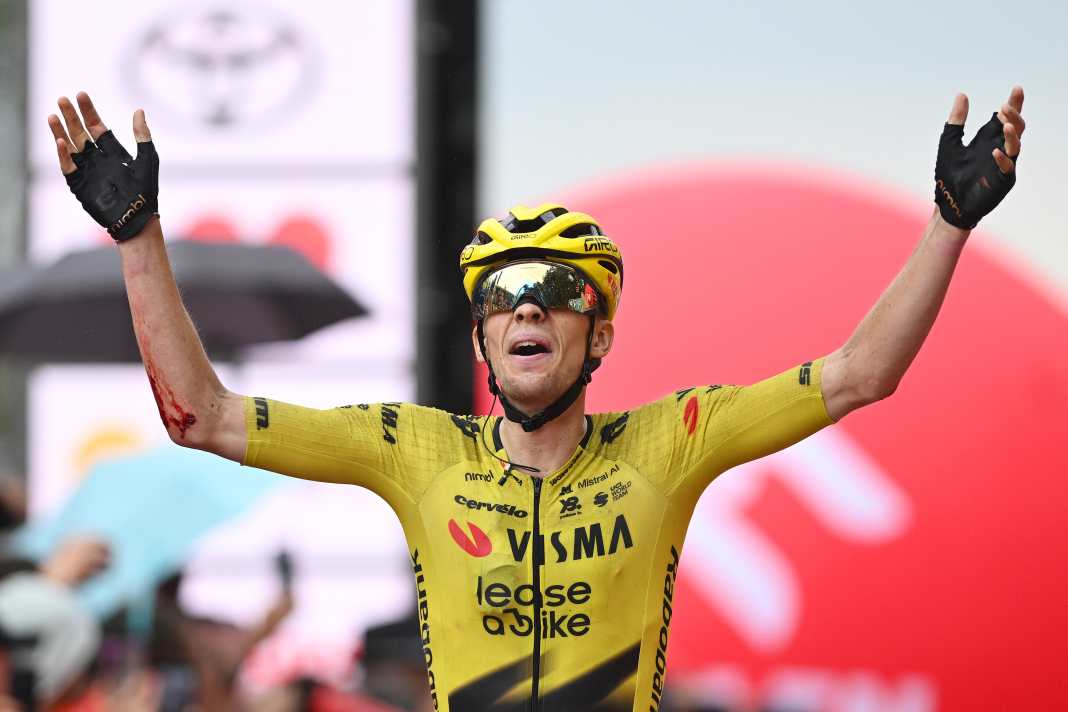 Bart Lemmen (Team Visma | Lease a Bike) gewinnt die 4. Etappe.