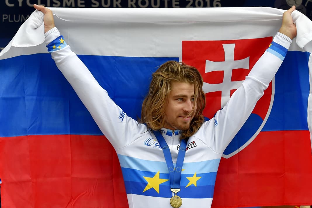 All European elite road champions: 2016 (Plumelec, France): Men's road race - Peter Sagan (Slovakia)
