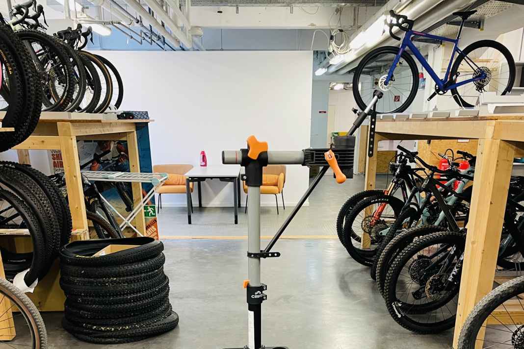 Crivit Fahrrad-Montageständer von Lidl fertig montiert