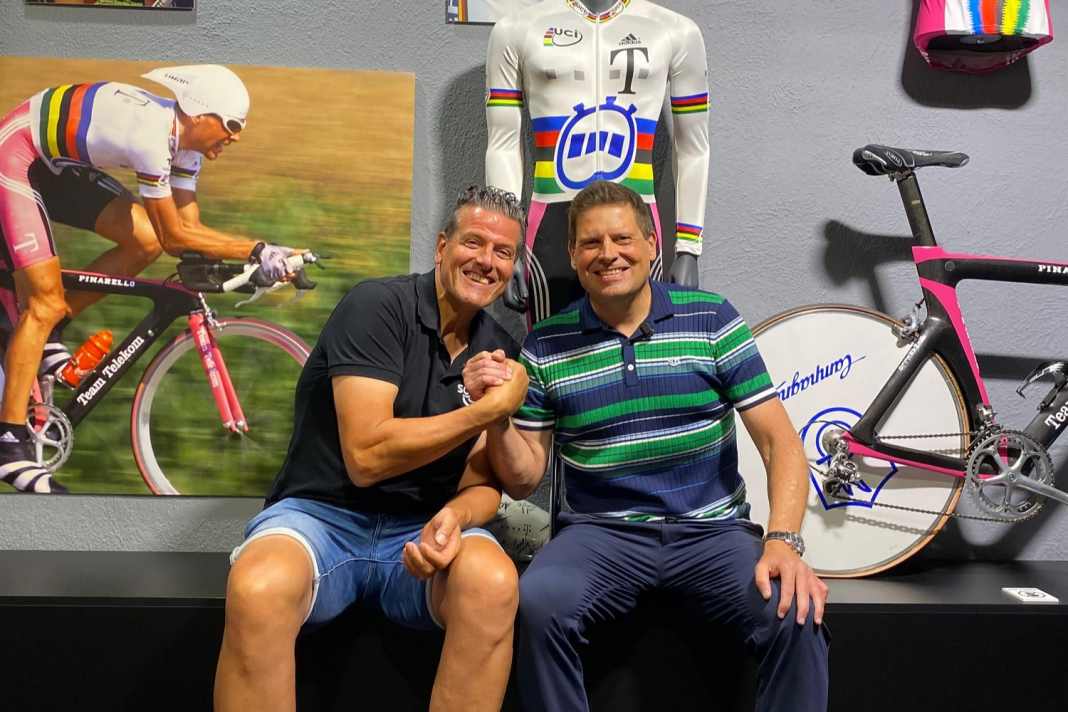Rick Sauser mit Jan Ullrich