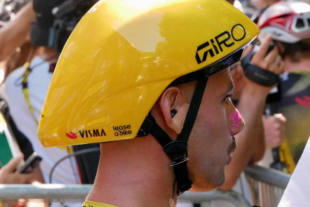 With helmet, ...