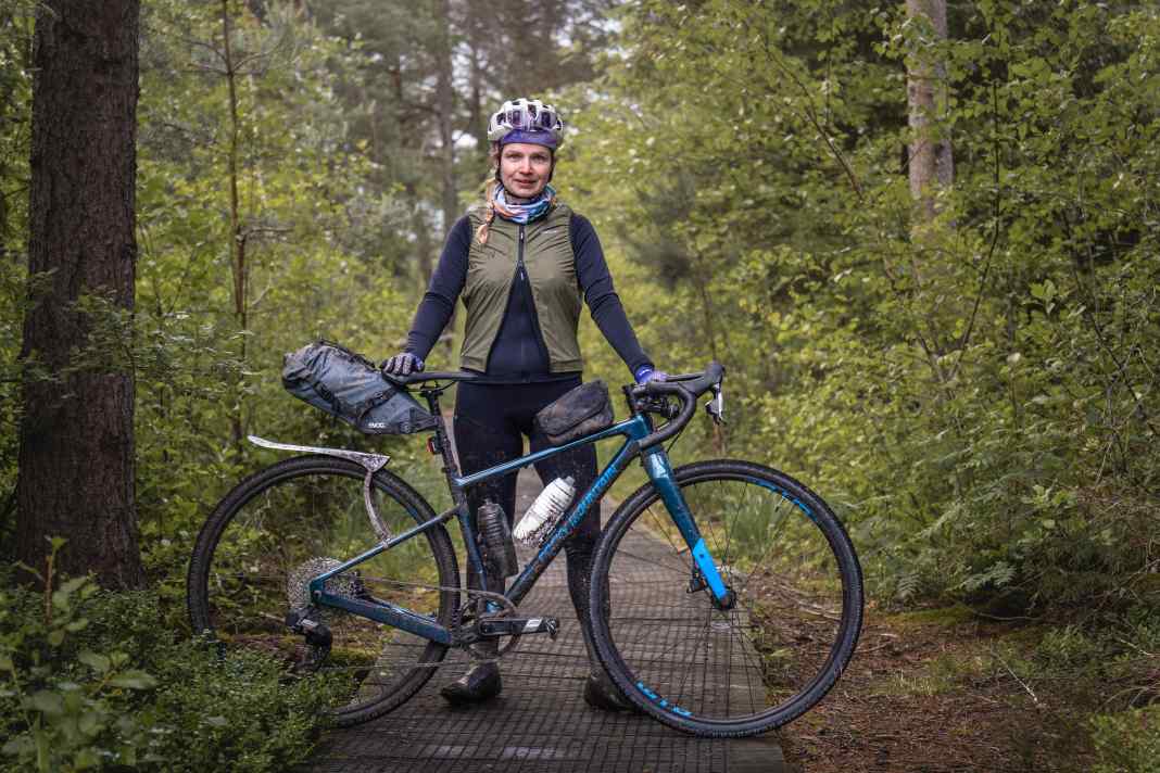 Sandra Schuberth und ihr Rad für den Deutschland-Tail 2024.