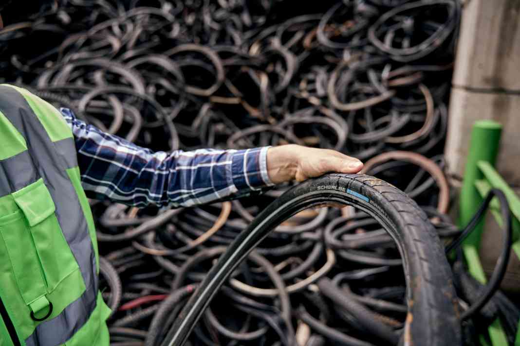 Schwalbe has already recycled more than one million bicycle tyres